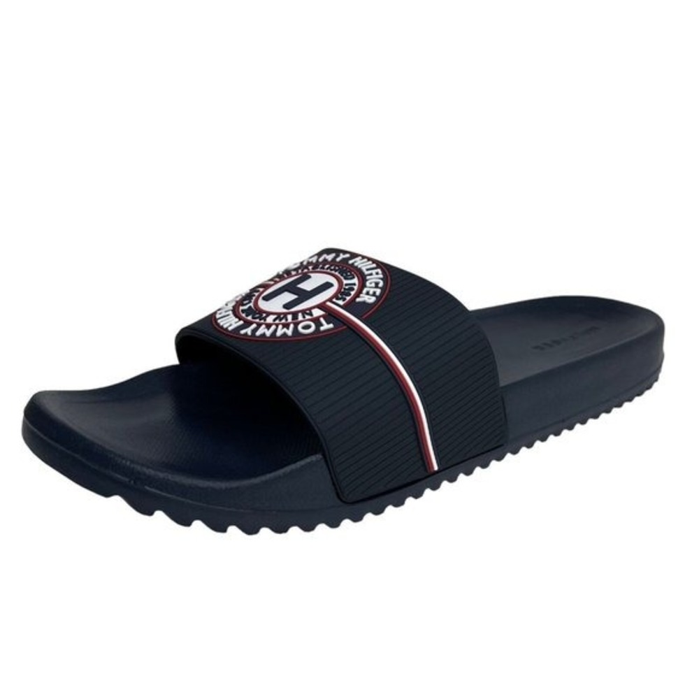 Tommy Hilfiger Men's Rowdy Slide Sandals Size 11 Navy Blue Lightweight Comfort